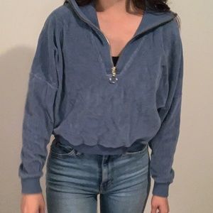 Sezane corduroy half zip - small